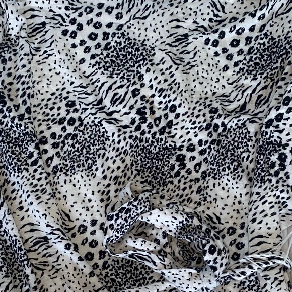 Joie Anthea Animal Print Short Sleeve Waist Tie Mini Dress Size XS - Picture 3 of 9